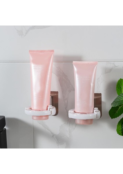 Beyaz Stil Ev Banyo Düzenleyici Duvara Monte Şampuan Şişesi Raf Duş Jeli Raf Sıvı Sabunluk Kendinden Yapışkanlı Raflar Askı (Yurt Dışından)