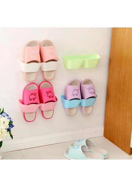 Pembe Stil Xunzhe Plastik Depolama Ayakkabı Çerçevesi Duvara Monte Ayırma Üç Boyutlu Depolama Rafı Ev Odası Banyo Alır (Yurt Dışından) modelleri