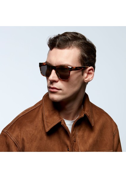 Hm 1623 C2 Dikdörtgen Havana Unisex Güneş Gözlüğü modelleri