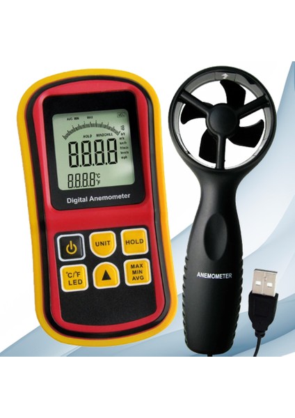 GM8901 Anemometre Rüzgar Hızı ve Sıcaklık Ölçer