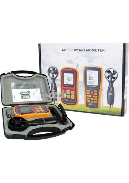 GM8901 Anemometre Rüzgar Hızı ve Sıcaklık Ölçer