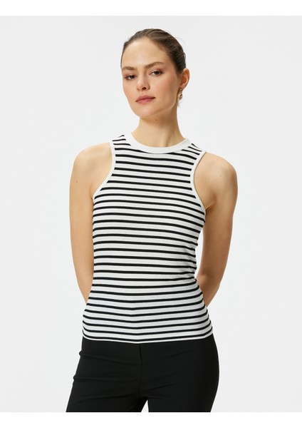 Fitilli Atlet Halter Yaka Standart Kesim modelleri