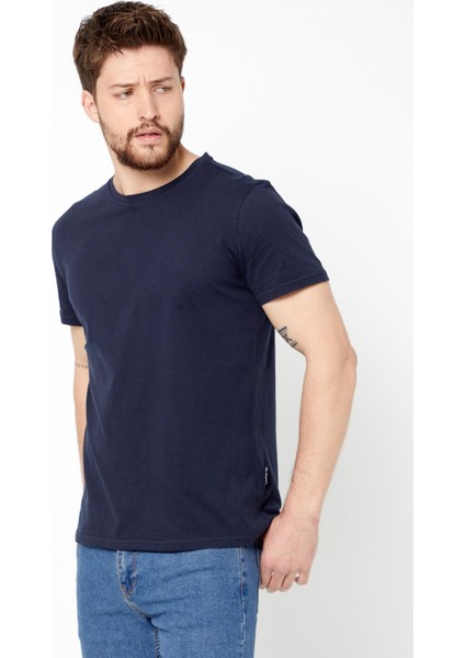 mmetalic Erkek Çok Renkli T- Shirt Regular Fit Rahat Kesim Bisiklet Yaka 5'li Basic Tişört Paketi