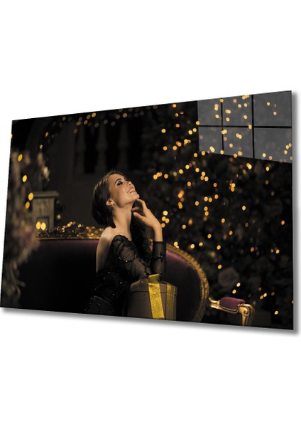 Kadın Cam Tablo 36 x 23-Mıyrem