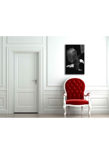 Kartal Hayvan Cam Tablo 36 x 23-Mıyrem fiyatları