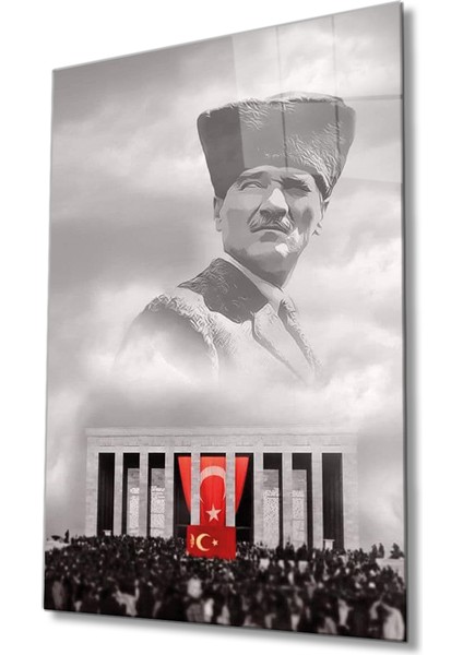 Atatürk Cam Tablo 36 x 23-Mıyrem