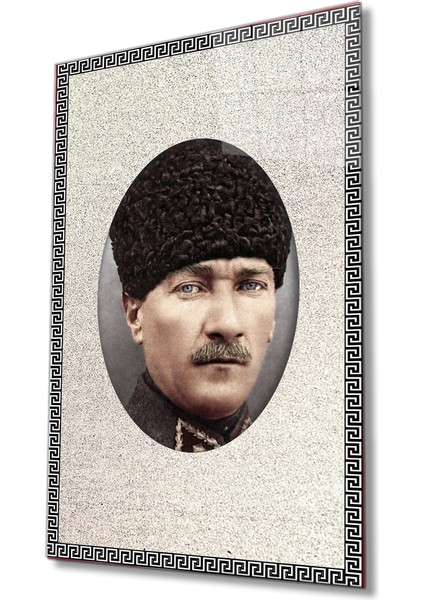 Çerçeveli Atatürk Cam Tablo 36 x 23-Mıyrem
