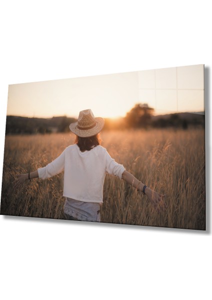Doğada Kadın Cam Tablomiyremin Nature 36 x 23-Mıyrem