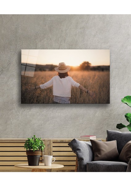 Doğada Kadın Cam Tablomiyremin Nature 36 x 23-Mıyrem fiyatları