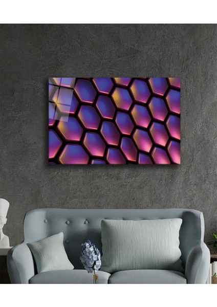 Geometrik Mimari Cam Tablo 36 x 23-Mıyrem