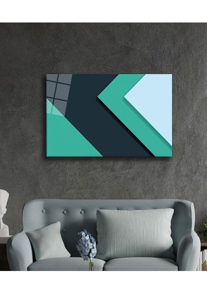 Geometrik Mimari Cam Tablo 36 x 23-Mıyrem fiyatları