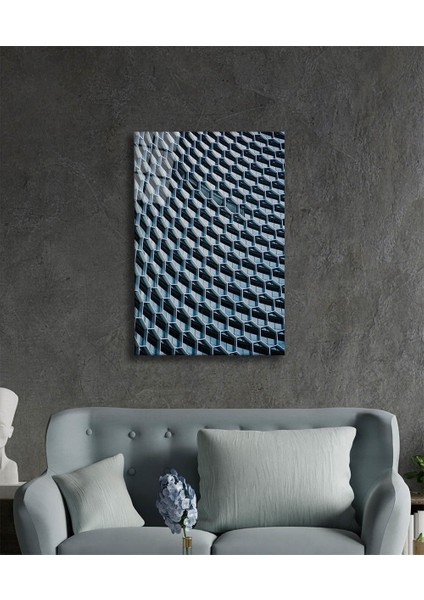 Geometrik Mimari Cam Tablo 36 x 23-Mıyrem
