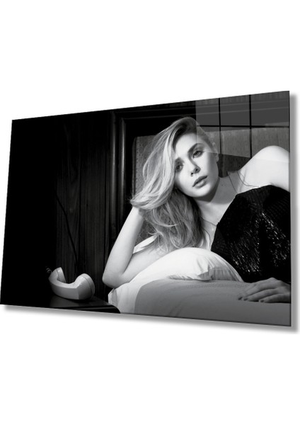 Siyah Beyaz Insan Fotoğrafları Kadın Cam Tablomıyrem36 x 23-Mıyrem