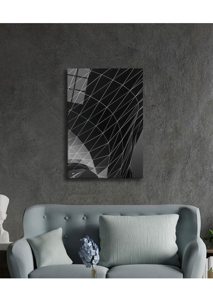 Geometrik Mimari Cam Tablo 36 x 23-Mıyrem