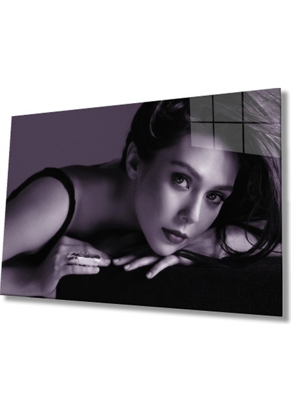 Siyah Beyaz Insan Fotoğrafları Kadın Cam Tablomıyrem36 x 23-Mıyrem