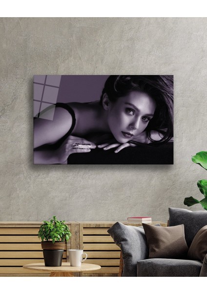 Siyah Beyaz Insan Fotoğrafları Kadın Cam Tablomıyrem36 x 23-Mıyrem fiyatları