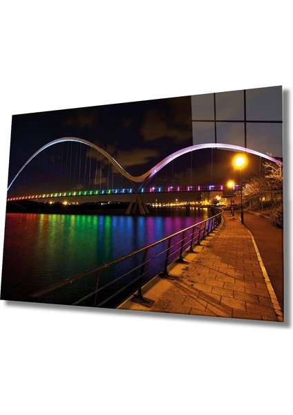 Şehir Manzaralı Cam Tablo Urban Area View 36 x 23-Mıyrem