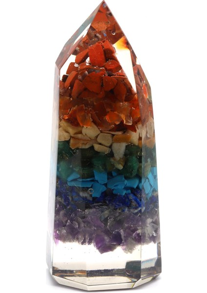 Çakra Taşından Orgonit Piramit