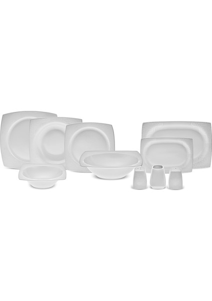 Square Bone Valentina 57 Parça 12 Kişilik Yemek Takımı