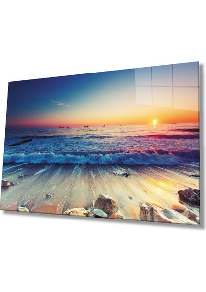 Gün Batımı Cam Tablomiyremsunset Table 36X23-MIYREM