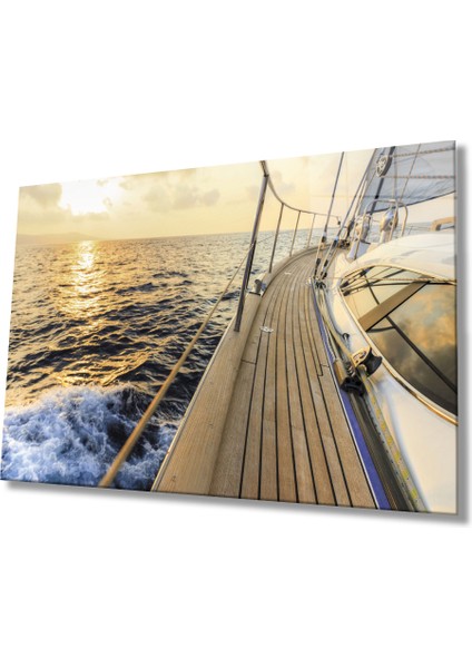 Gün Batımı Tekne Cam Tablomiyremsunset Boat Table 36X23-MIYREM