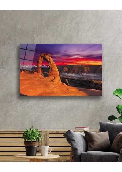 Gün Batımı Dağ Manzara Cam Tablomiyrem 36X23-MIYREM fiyatları