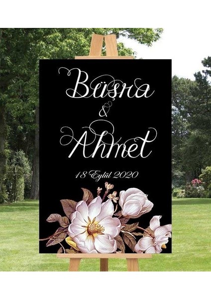 Düğün Nişan Tarih Cam TABLOMIYREM36X23-MIYREM fiyatları