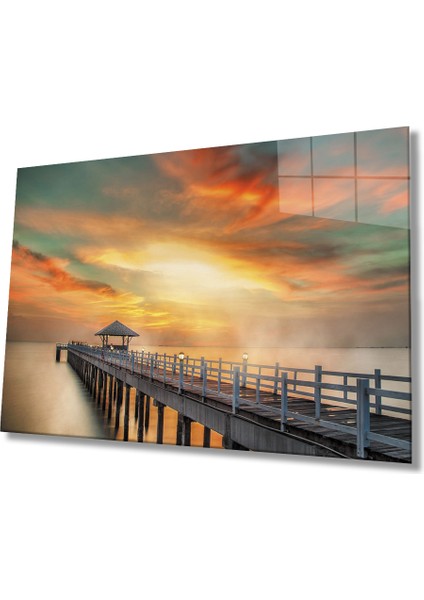 Gün Batımı Manzara Cam Tablomiyrem 36X23-MIYREM