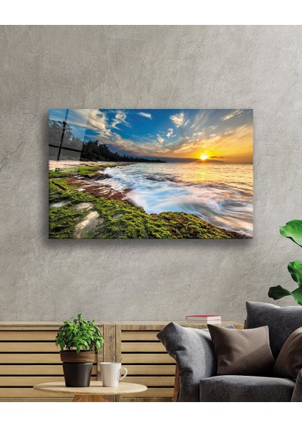 Gün Batımı Manzara Cam Tablomiyrem 36X23-MIYREM fiyatları