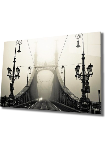 Eski Köprü Cam Tablo Old Bridge 36X23-MIYREM