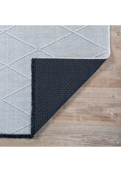 Home Gabardine Serisi Dokuma Kilim Beyaz