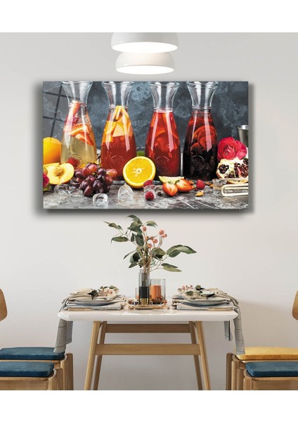 Meyveler Meyve Suyu Mutfak Cam Tablo 36X23-MIYREM fiyatları