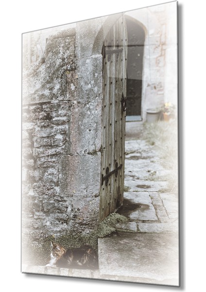 Eski Tahta Kapı Cam Tablomiyrem 36X23-MIYREM