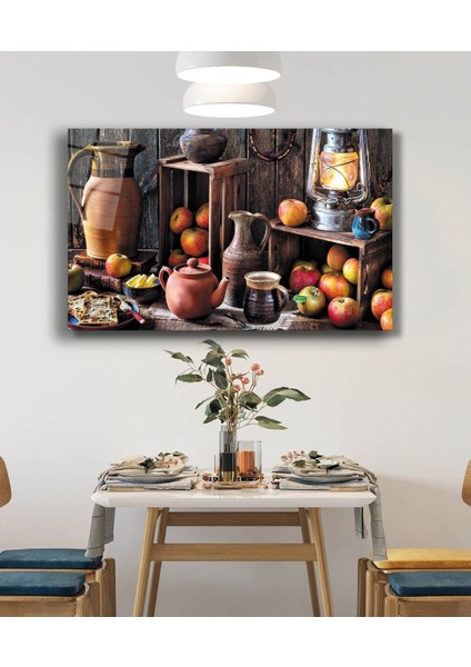 Cam Tablomiyremfruits Apple Still Life Kitchen 36X23-MIYREM fiyatları