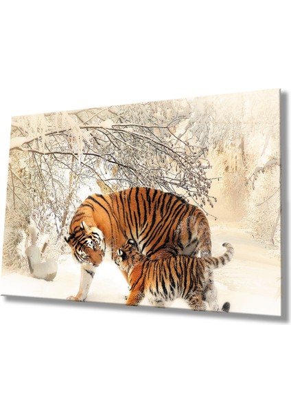 Kar Manzara Leopar Cam TABLOMIYREM36X23-MIYREM