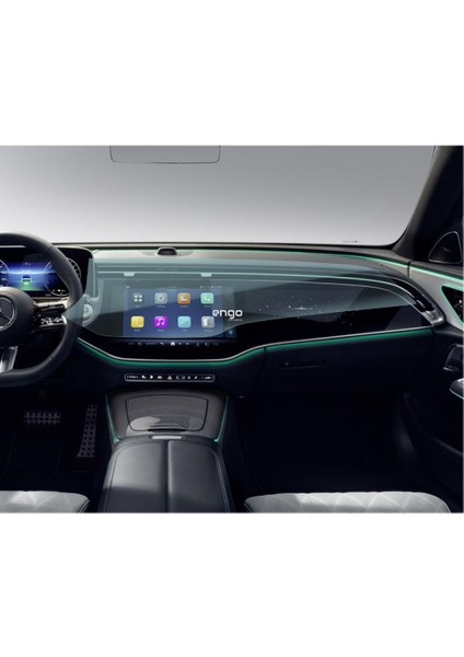Mercedes E220 Ekran Koruyucu Şeffaf Multimedya + Yolcu Ekranı W214