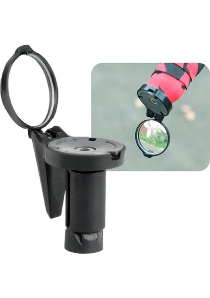 VMR005P2 Stili Bisiklet 1 Adet Dikiz Dışbükey Ayna Gidon Bırak Çubuğu Dağı Akrilik Lens Arka Görüş Reflektör Hafif (Yurt Dışından)