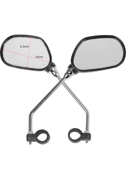 VMR-001 Stili Deemount 1 Çift Bisiklet Dikiz Aynası Bisiklet Bisiklet Geniş Menzilli Geri Görüş Reflektör Açısı Ayarlanabilir Sol Sağ Aynalar (Yurt Dışından)