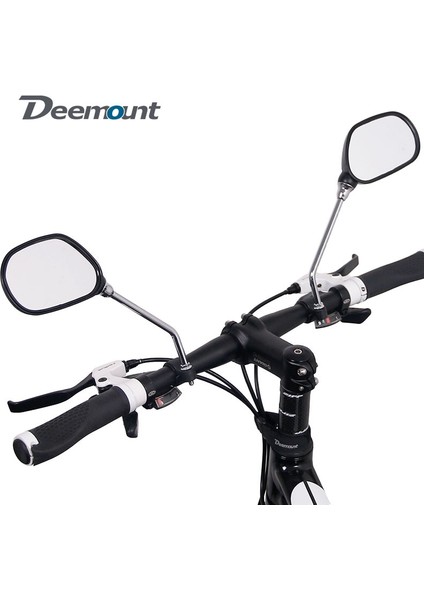 VMR-001 Stili Deemount 1 Çift Bisiklet Dikiz Aynası Bisiklet Bisiklet Geniş Menzilli Geri Görüş Reflektör Açısı Ayarlanabilir Sol Sağ Aynalar (Yurt Dışından)