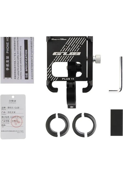 Artı 11 Tarzı Gub Plus 11 Alüminyum Telefon Tutucu Bisiklet Evrensel Telefon Desteği Destek Gps Bisiklet Telefon Standı Montaj Bracke (Yurt Dışından)