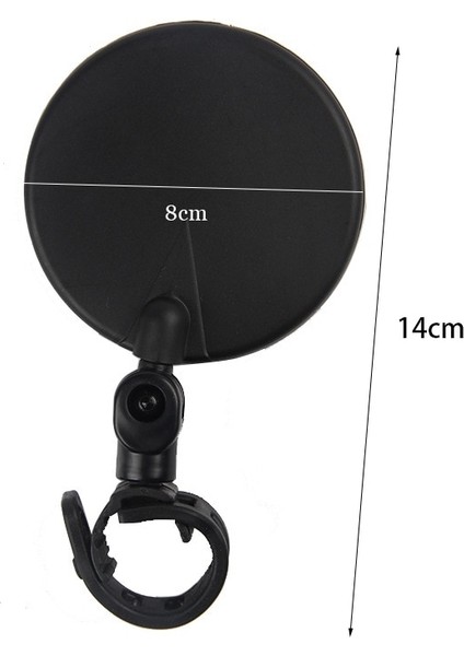 Yuvarlak 8cm Dışbükey Stil Ayarlanabilir Bisiklet Dışbükey Dikiz Aynası Mtb Gidon Arka Bisiklet Dikiz Aynaları Bisiklet Bisiklete Binme Güvenlik Aracı Scooter E Bisiklet (Yurt Dışından)