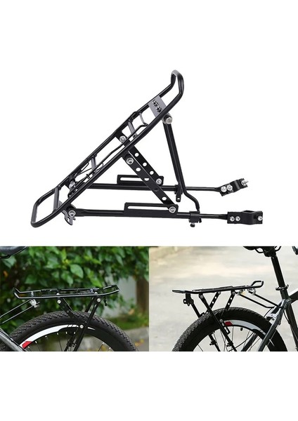 Ayarlanabilir Evrensel Arka Bisiklet Rafı Bisiklet Bisiklete Binme Kargo Gecikmeli Taşıyıcı Raf Ağır Hizmet (Yurt Dışından)