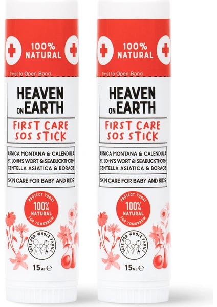 Heaven On Earth First Care Sos Stick 15 Ml X2 %100 Doğal Organik Yalancı Iğde Hızlı Koruma Anlık Yatıştırıcı Bakım