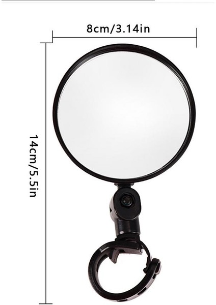 14X8CM Tarzı Evrensel Gidon Ayarlanabilir Bisiklet Dikiz Aynası Geniş Açı Dışbükey Ayna Bisiklet Mtb Bisiklet Aksesuarları (Yurt Dışından) fiyatları