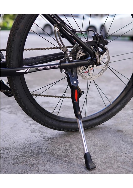Siyah Bir Stil Ztto Mtb Yol Bisiklet Tekme Standı Kickstand Alüminyum Ağır Hizmet Tipi Ayarlanabilir Dağ Bisikleti Bisiklet Desteği Yan Arka Park Rafı (Yurt Dışından)
