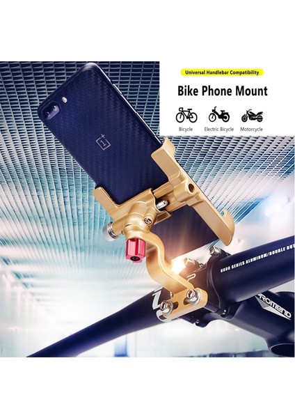 Kırmızı Stil Evrensel Alüminyum Alaşımlı Bisiklet Bisiklet Telefon Tutucu Rafları Motosiklet Gidon Dağı Kaymaz Moblie Bisiklet Için Cep Telefonu Klipsi (Yurt Dışından) fırsatları