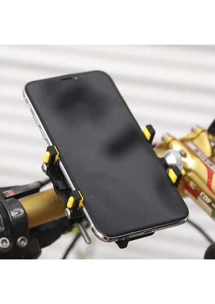 E Tarzı Bisiklet Scooter Alüminyum Alaşımlı Cep Telefonu Tutucu 4-Claw Mtb Dağ Bisikleti Braketi Cep Telefonu Gps Standı Bisiklet Aksesuarları (Yurt Dışından) fırsatları
