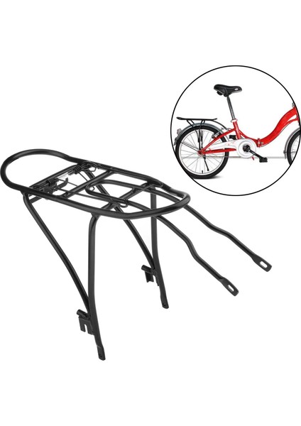 Siyah Stil Katlanır Bisiklet Arka Raf Çerçevesi Kargo Taşıyıcı Bisiklet Panniers Braketi Dahon P8 KBC083 KAC083 KAC061 Için Bisiklet Ekipmanları (Yurt Dışından)