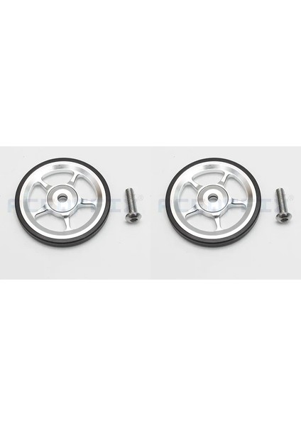 Gümüş Tarzı 1 Çift Litepro Easywheel 22G Ultra Hafif Brompton Katlanır Bisiklet Için Alüminyum C Raf Arka Raf Kolay Tekerlek (Yurt Dışından)