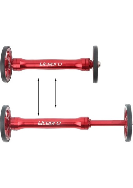 Altın 1 Takım Tarzı Litepro Arka Raflar Brompton Katlanır Bisiklet Için 4 Renk Uzatma Çubuğu Blok Teleskopik Çubuk Kolay Tekerlek Ultralight (Yurt Dışından)